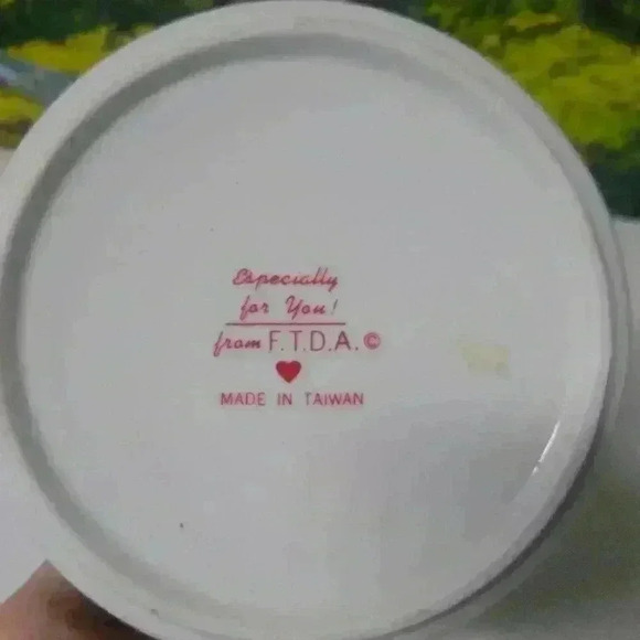 Vtg "Especially For You" From FTDA Valentine Heart Bowl Made In Taiwan - Picture 3 of 6